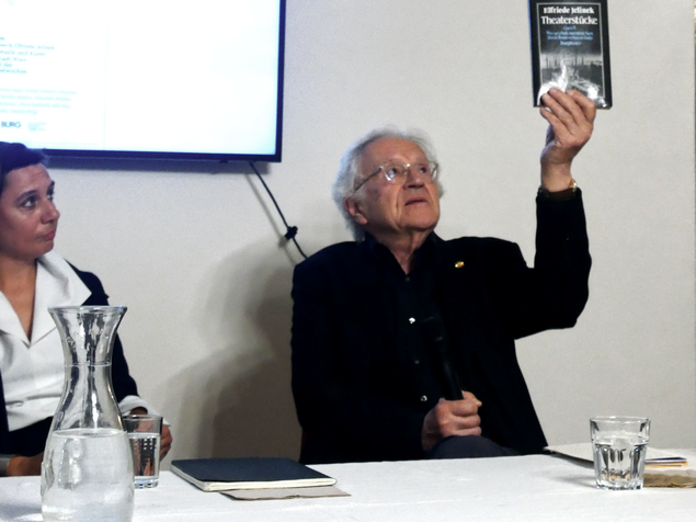 Silke Felber und Hermann Beil am Podium